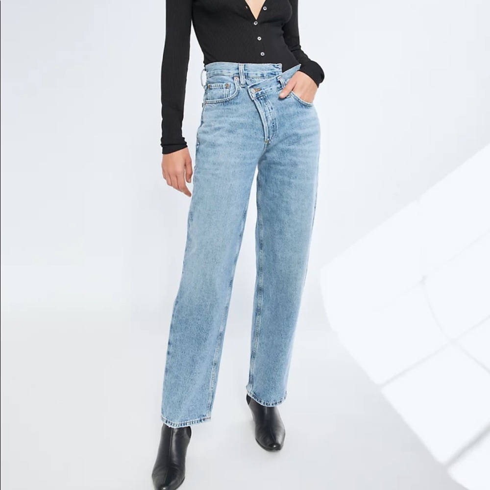 Agolde criss cross jeans